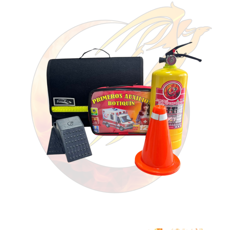 KIT DE CARRETERA EN ALFOMBRA CON BOTIQUIN TERMICO